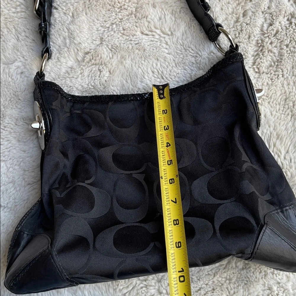 Coach Sateen Peyton trim Bag